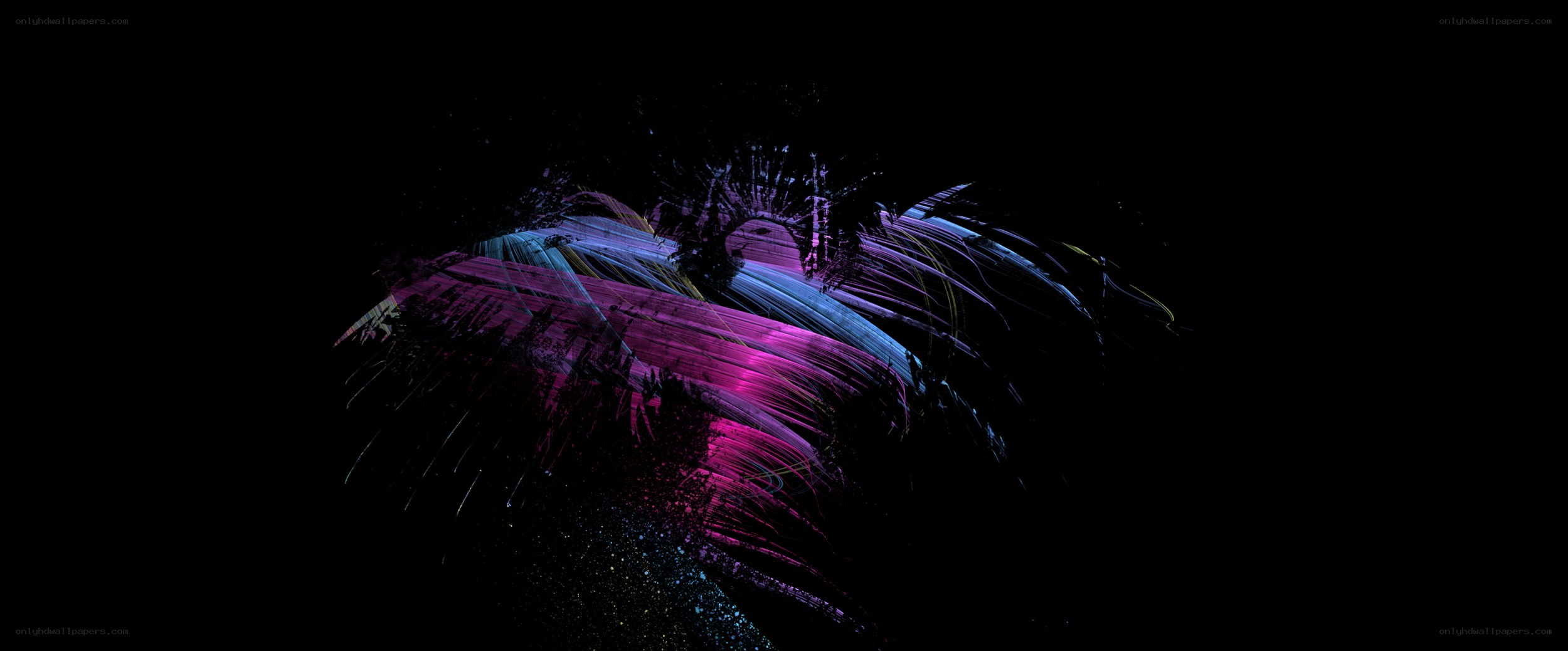 Abstract colorful light trails