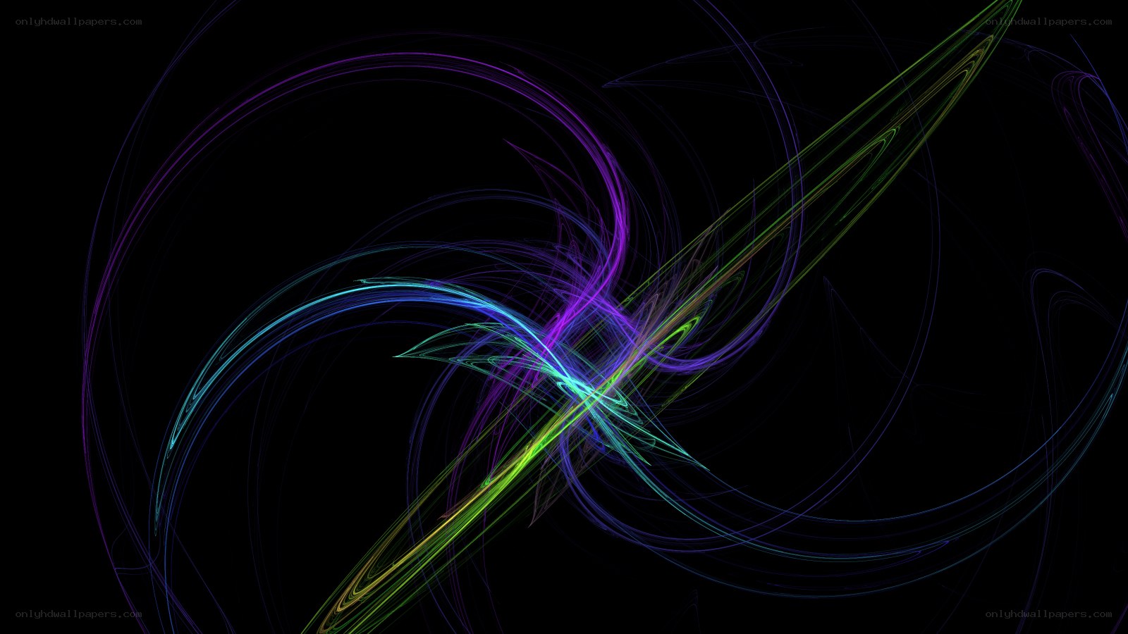 Abstract colorful light trails