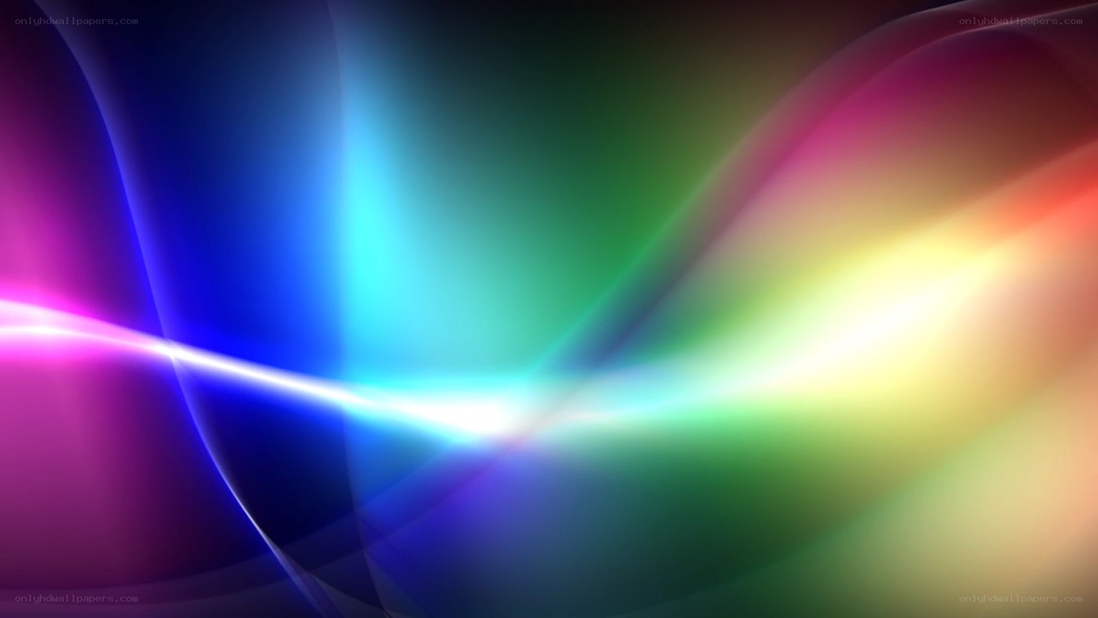 Abstract colorful light waves