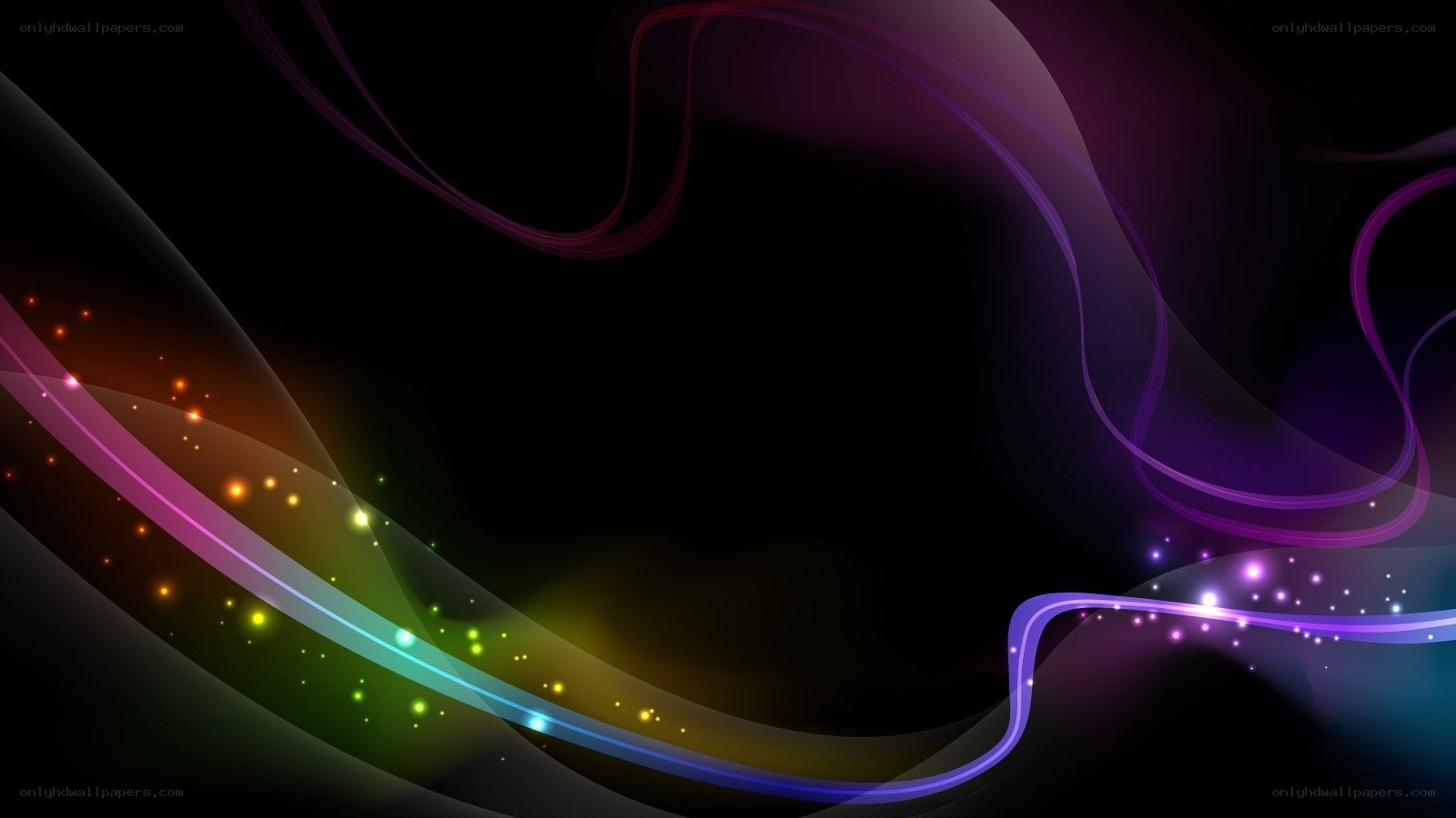 Abstract colorful light waves