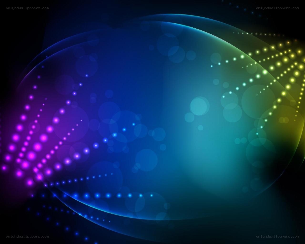 Abstract colorful light waves