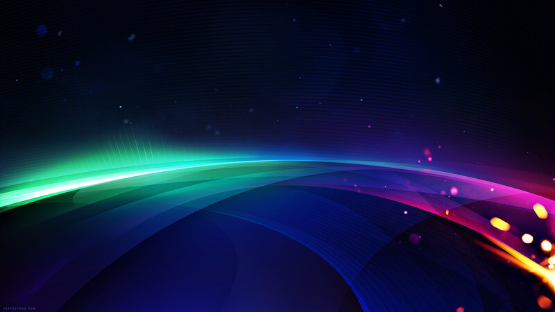 Abstract colorful light waves