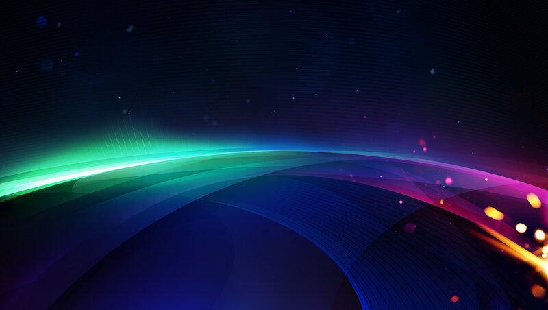 Abstract colorful light waves