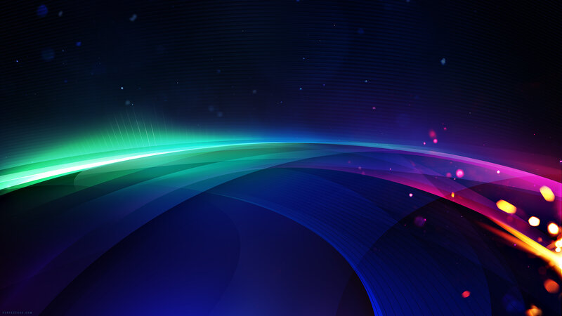 Abstract colorful light waves