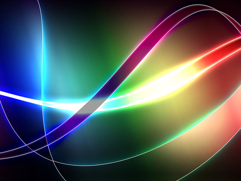 Abstract colorful light waves