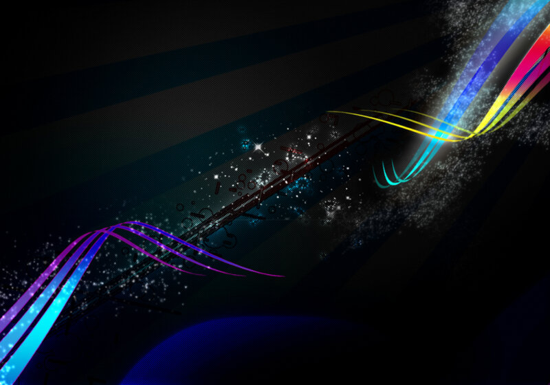 Abstract colorful light waves