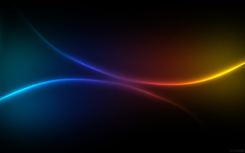 Abstract colorful light waves