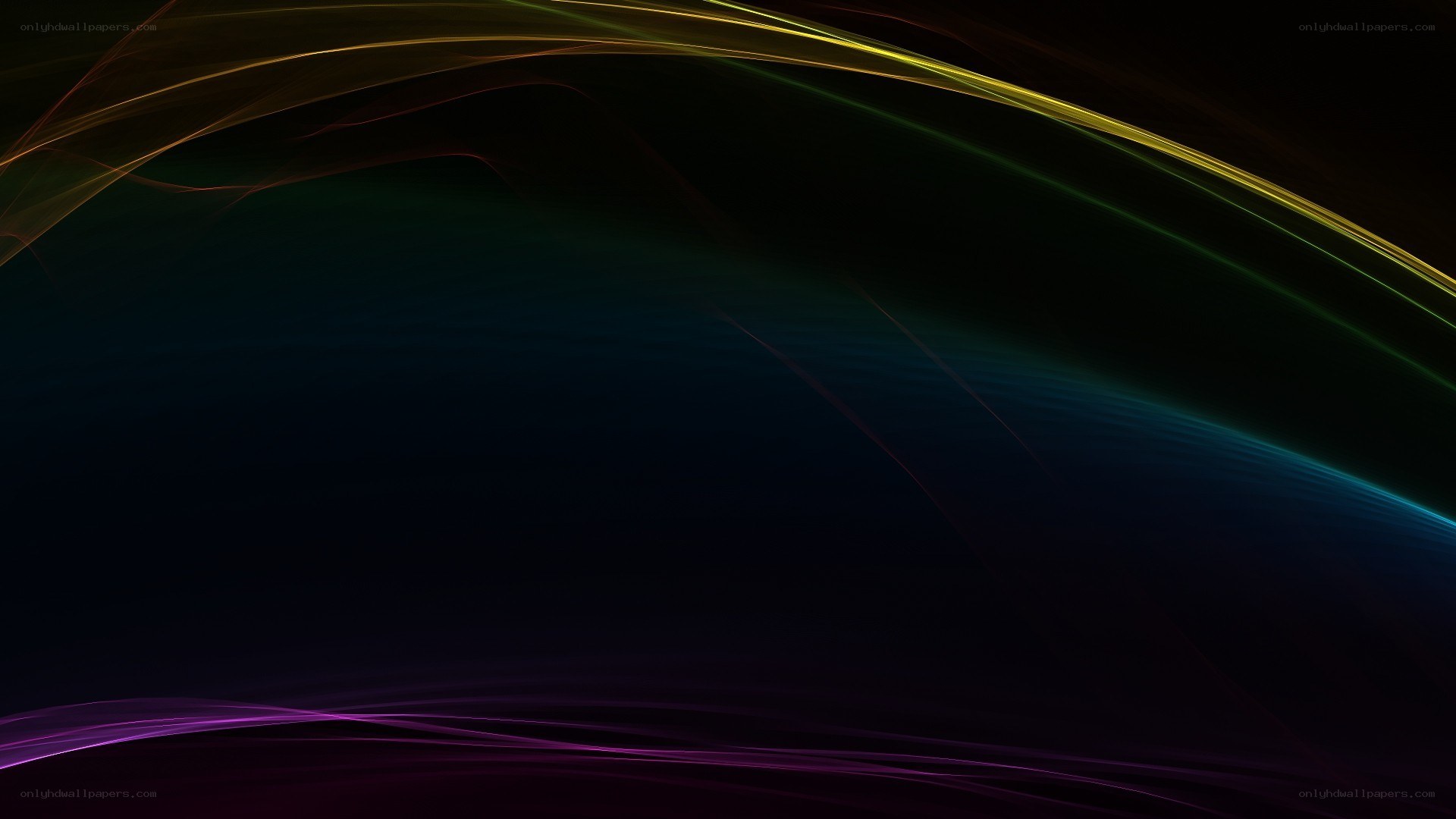 Abstract colorful light waves