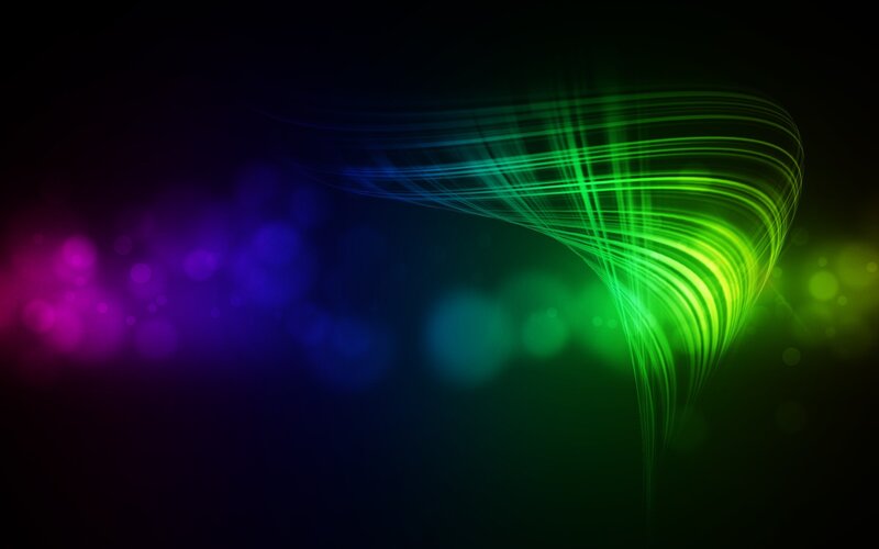 Abstract colorful light waves