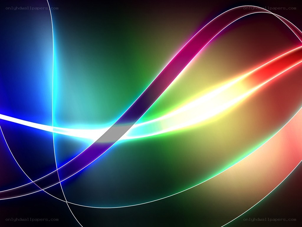 Abstract colorful light waves