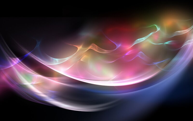 Abstract colorful light waves