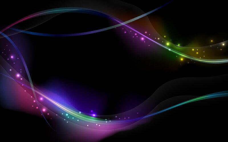 Abstract colorful light waves
