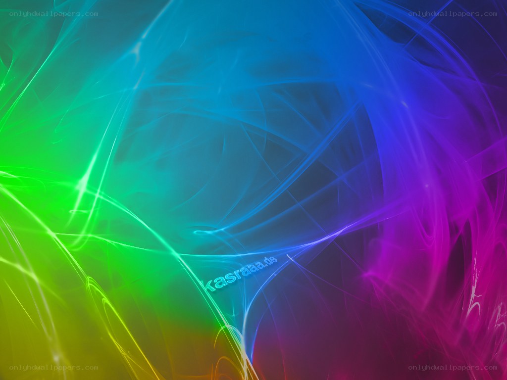Abstract colorful light waves
