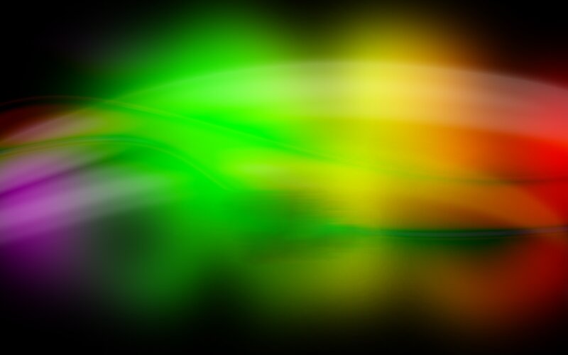 Abstract Colorful Light Waves — Green