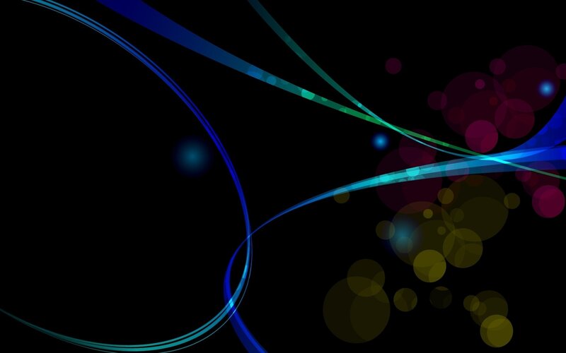 Abstract colorful lines and bokeh