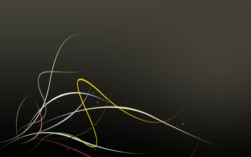 Abstract colorful lines on dark background