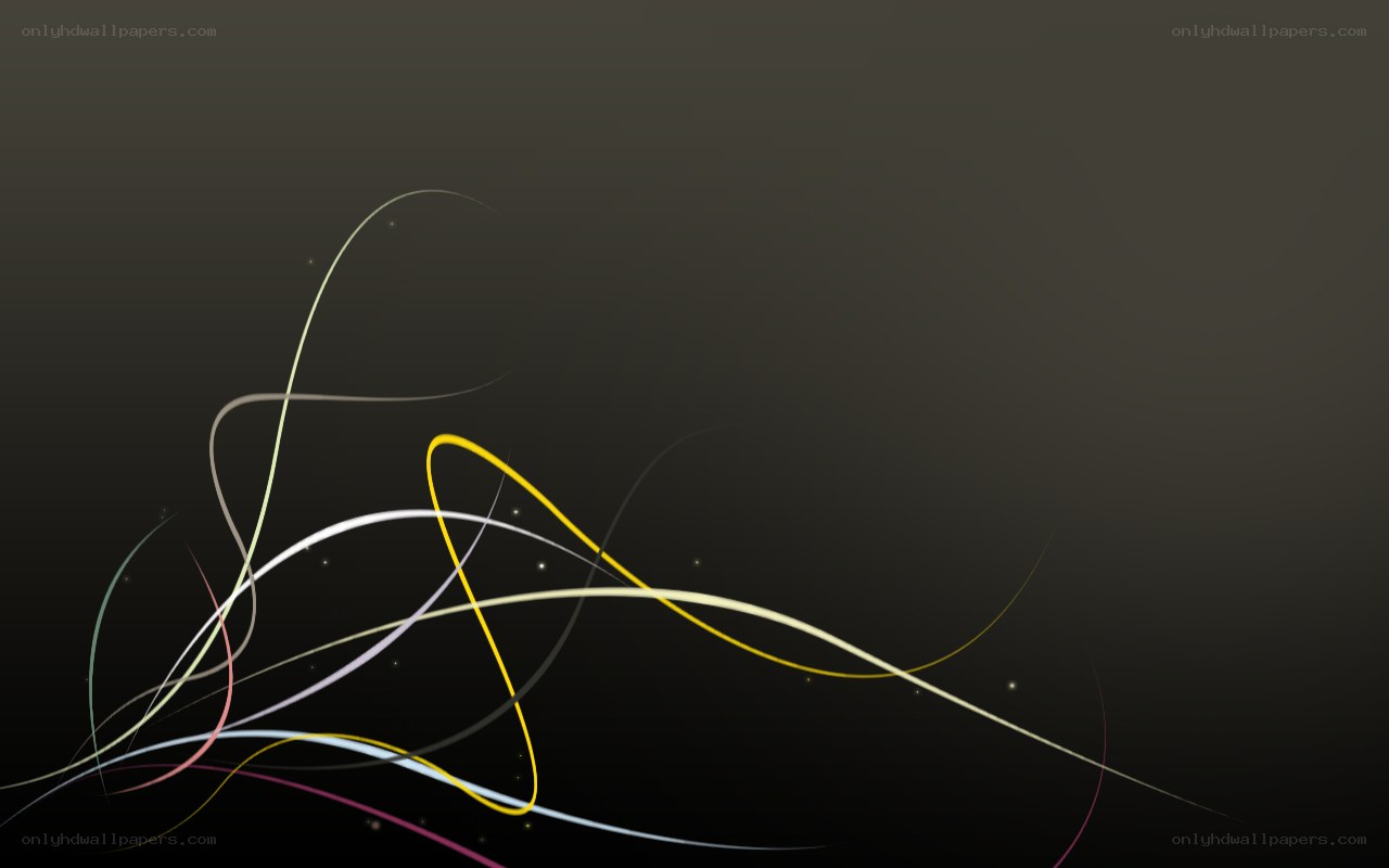 Abstract colorful lines on dark background