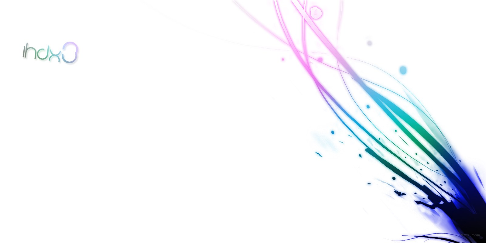 abstract colorful lines on white