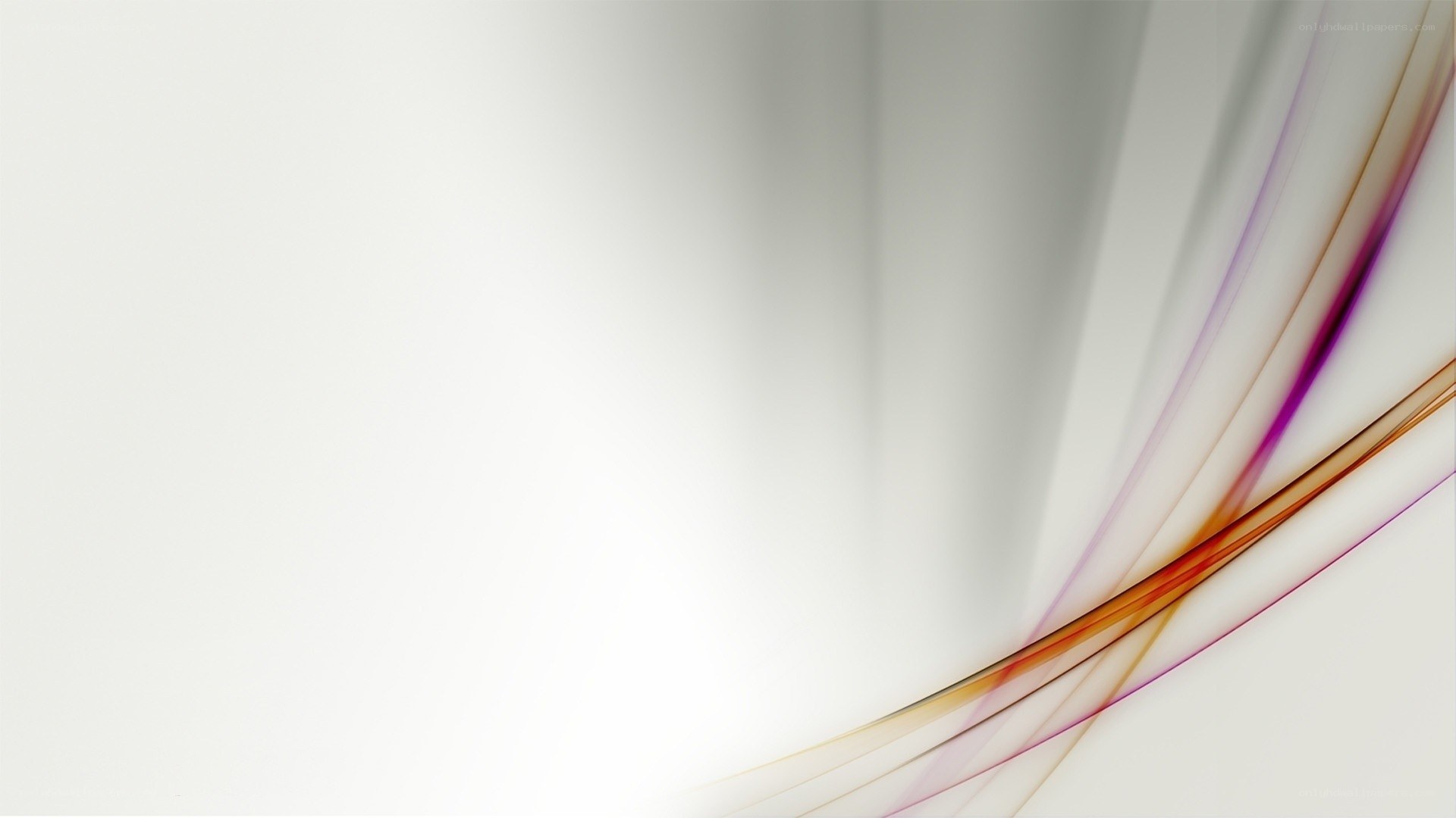 Abstract colorful lines on white