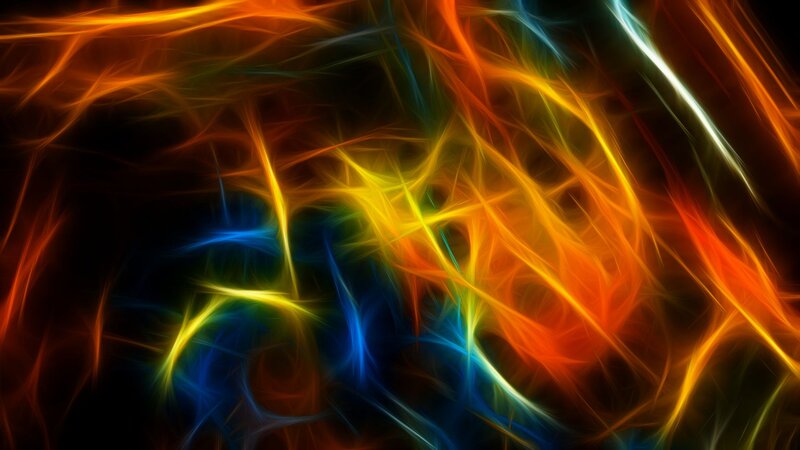Abstract Colorful Lines — Orange