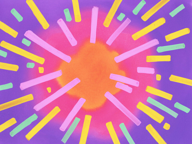 Abstract Colorful Lines — Purple, Vibrant
