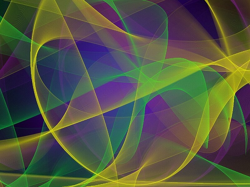 Abstract Colorful Lines — Yellow, Dynamic