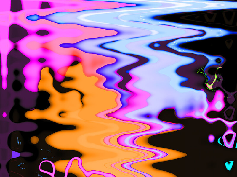 Abstract colorful liquid waves