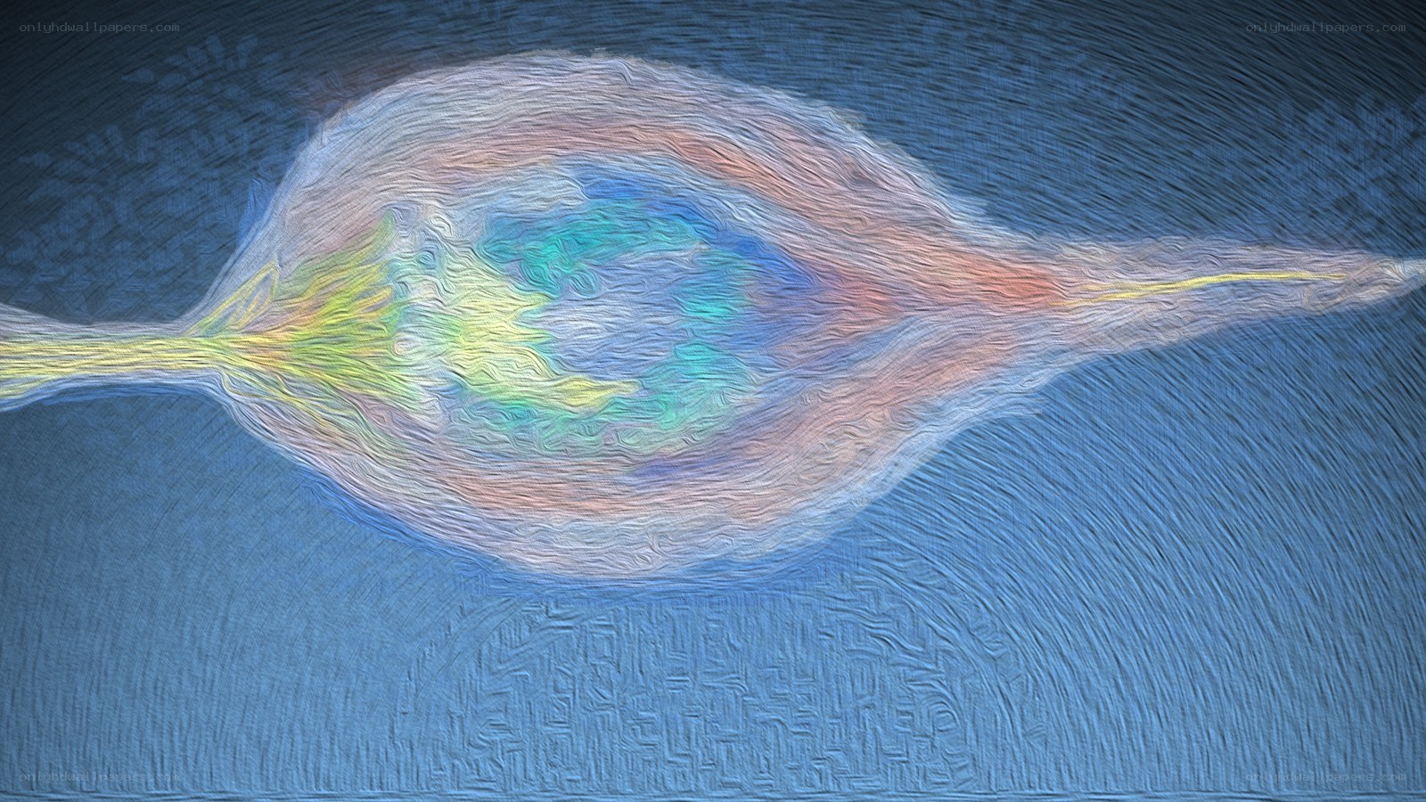 Abstract colorful nebula-like form