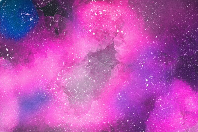 Abstract Colorful Nebula — Pink