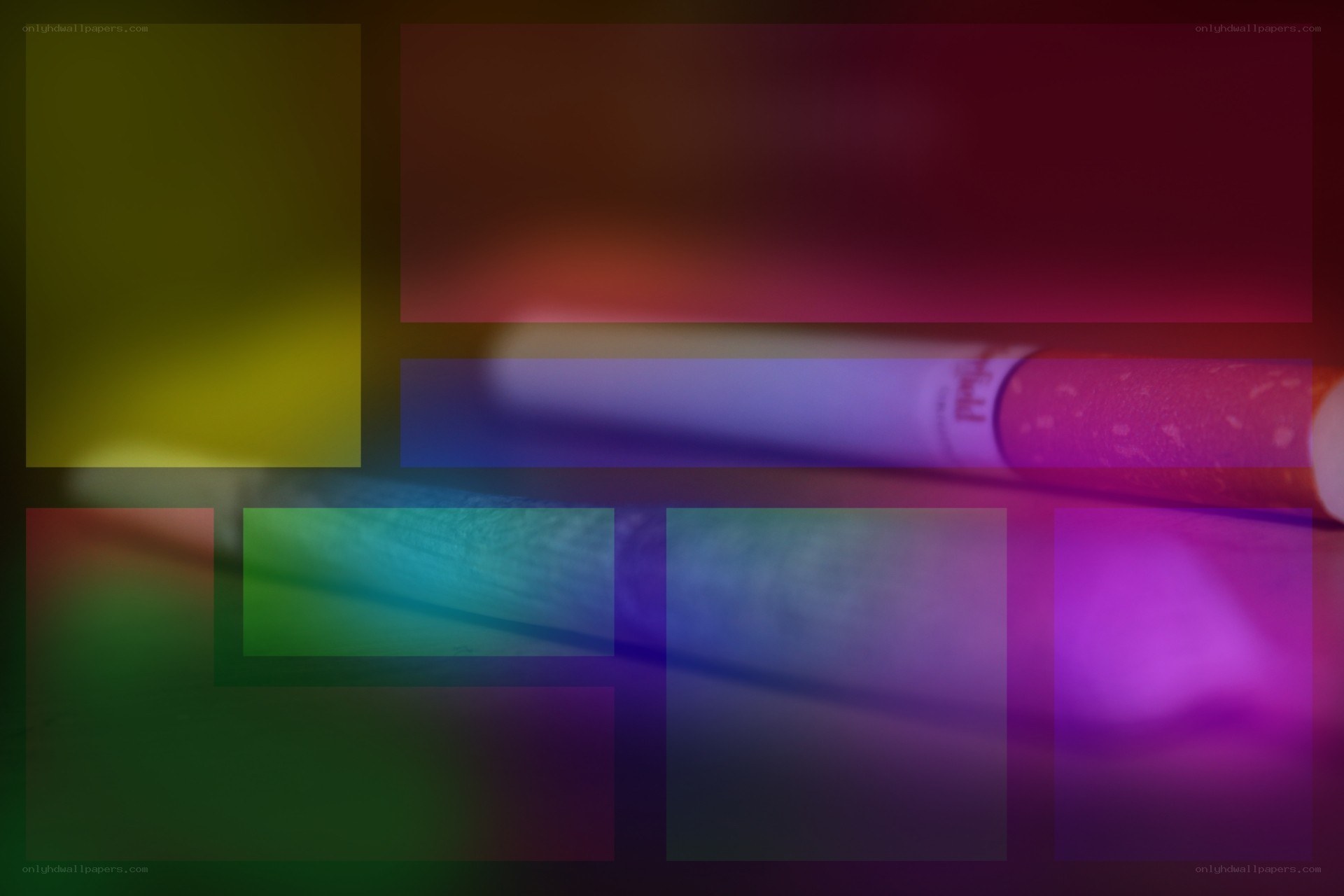 abstract colorful overlay with cigarette