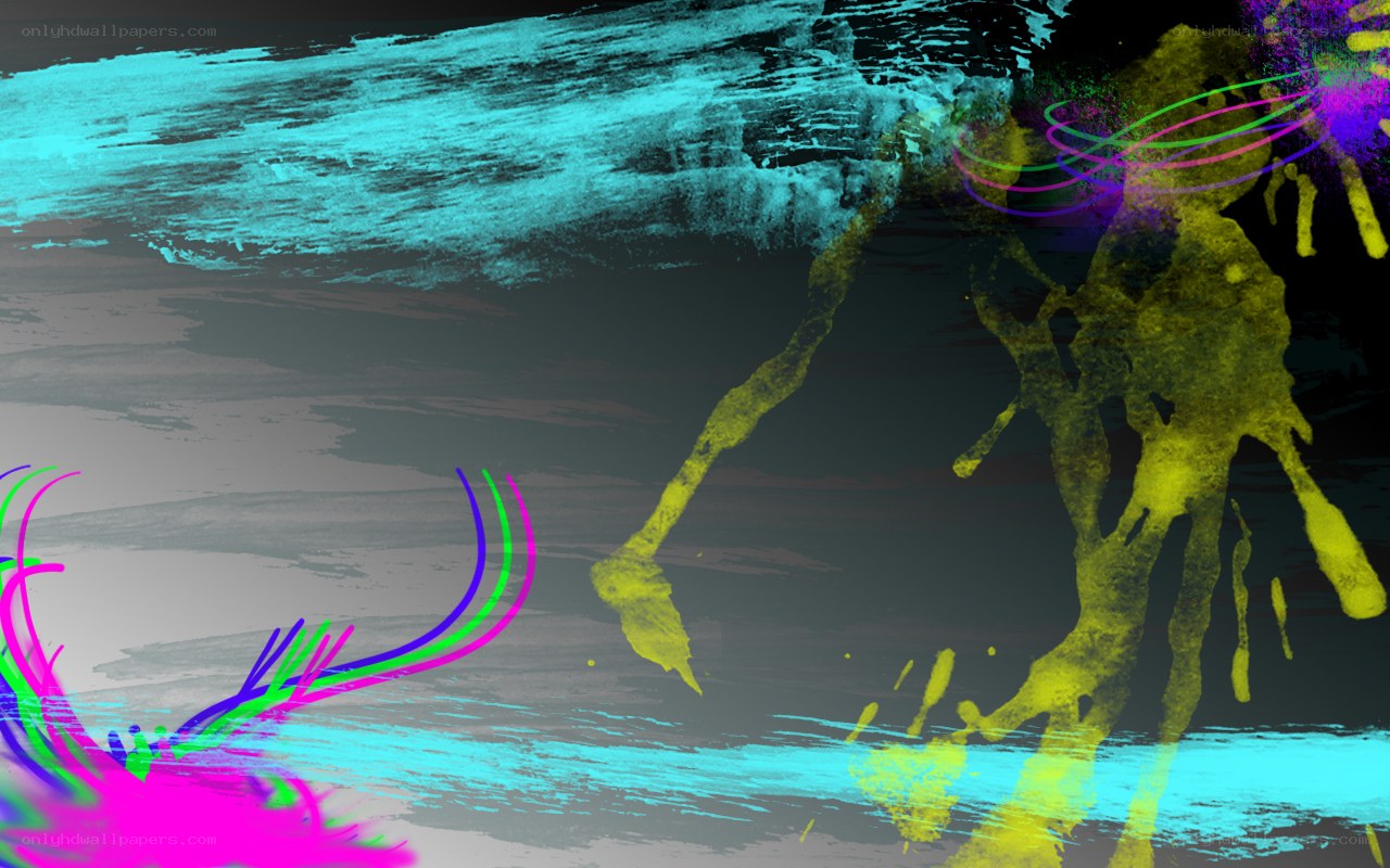 abstract colorful paint splatter