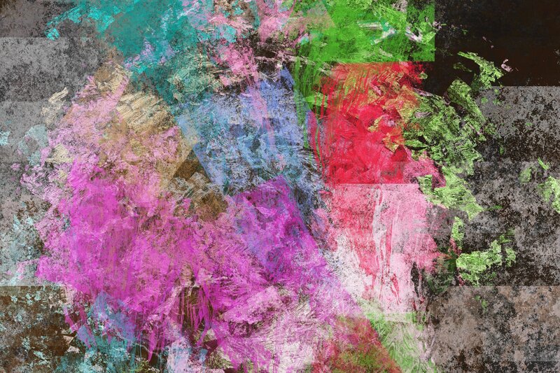 Abstract Colorful Paint Splatter — Pink