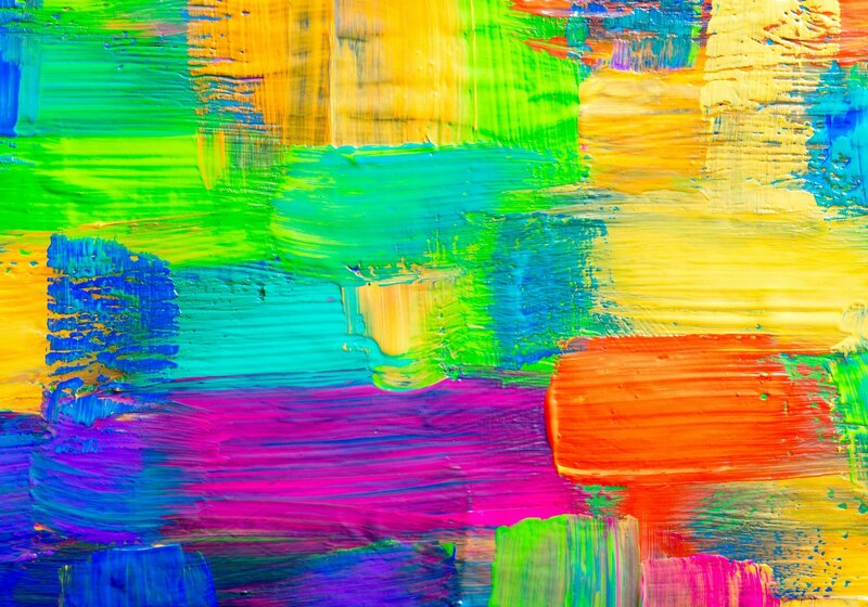Abstract Colorful Paint Strokes