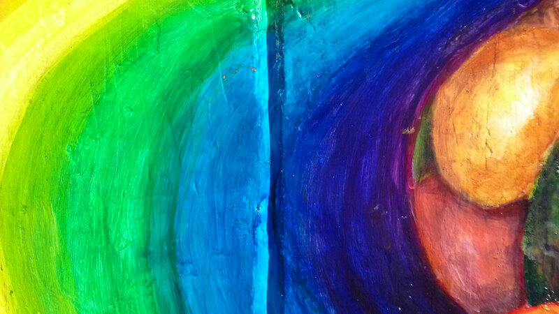Abstract Colorful Painting — Green