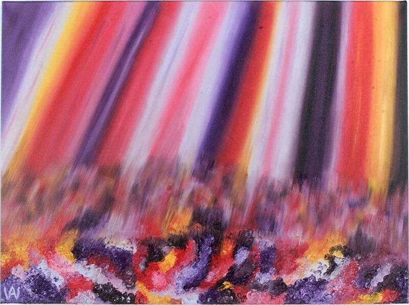 Abstract Colorful Painting — Red, Dynamic, Colors