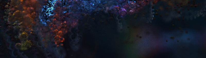 abstract colorful particles