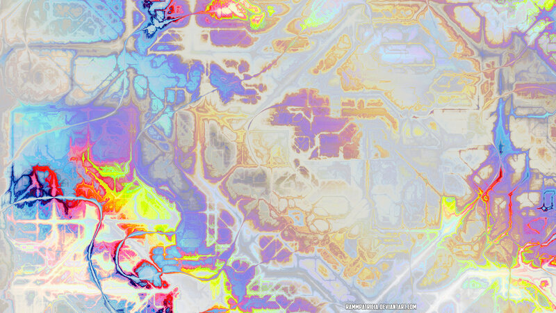 Abstract Colorful Pattern — Blue, Vibrant, Digital Art, Lines