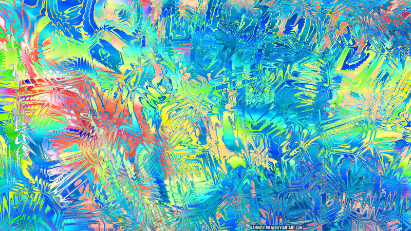 Abstract Colorful Pattern — Blue, Vibrant, Geometric