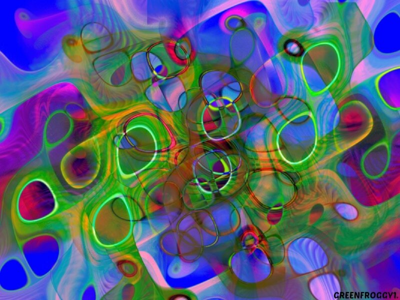 Abstract Colorful Pattern — Green