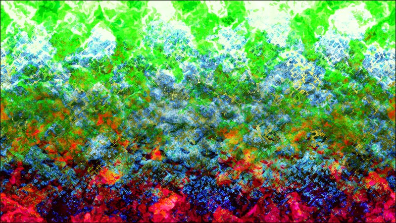 Abstract Colorful Pattern — Green, Vibrant, Digital Art, Blue