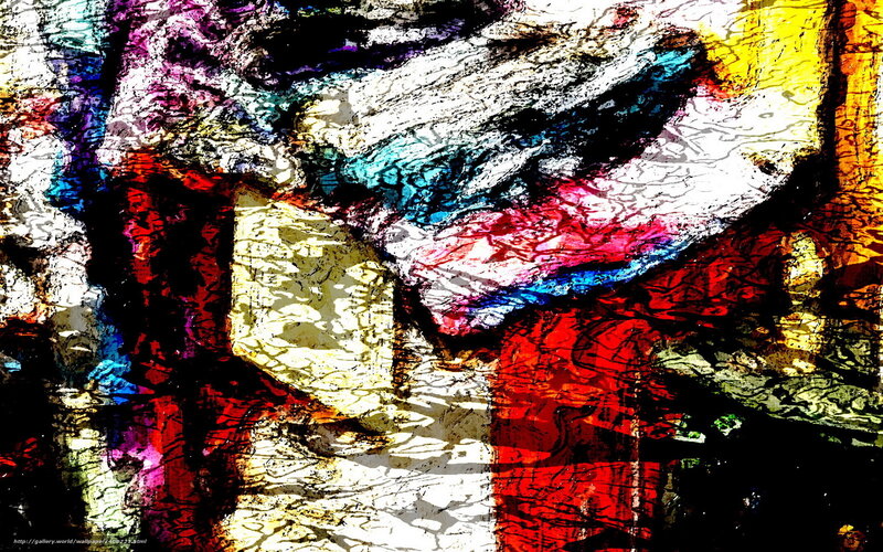 Abstract Colorful Pattern — Red, Chaotic