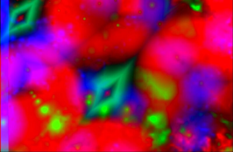 Abstract Colorful Pattern — Red