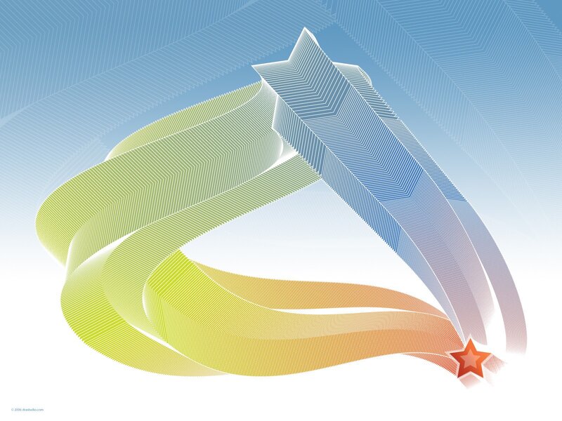 Abstract colorful ribbon design