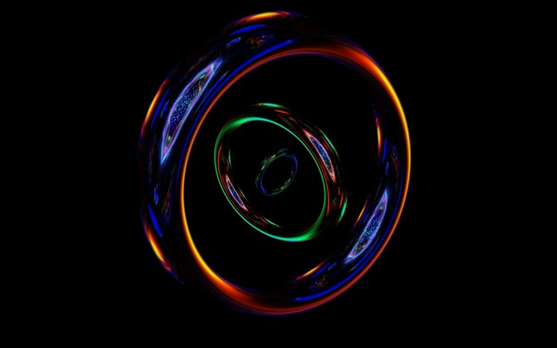 Abstract colorful ring pattern