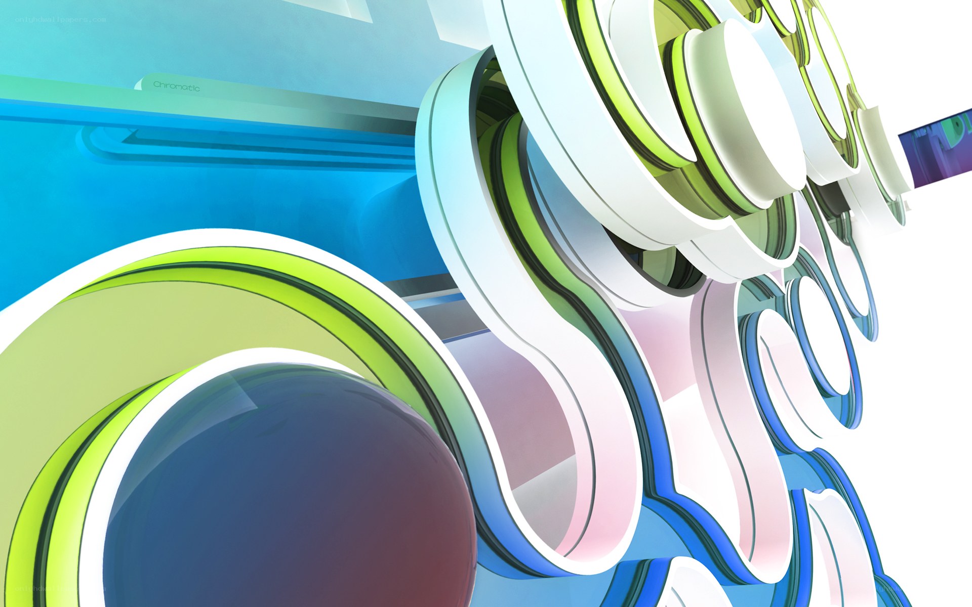 Abstract colorful rings design