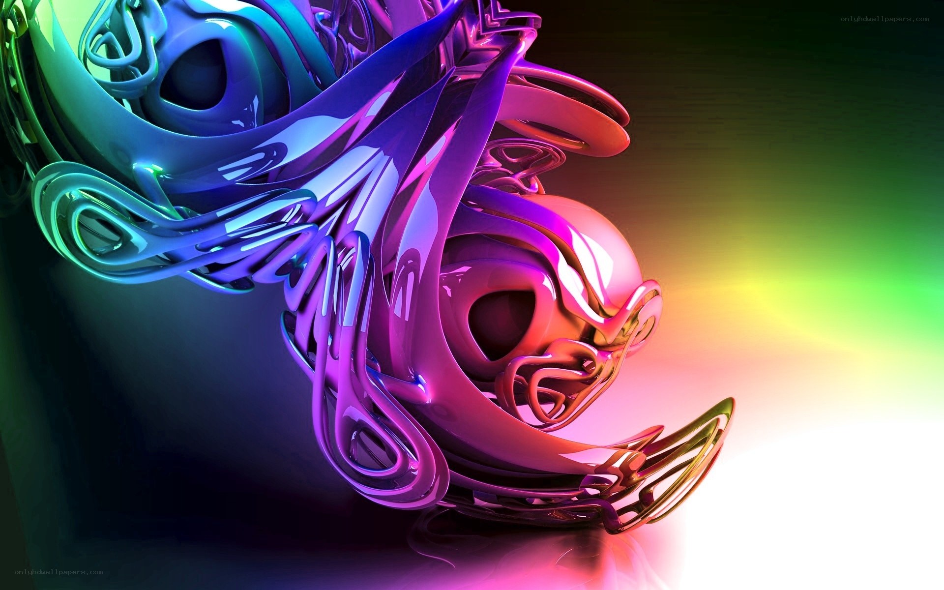Abstract colorful sculpture