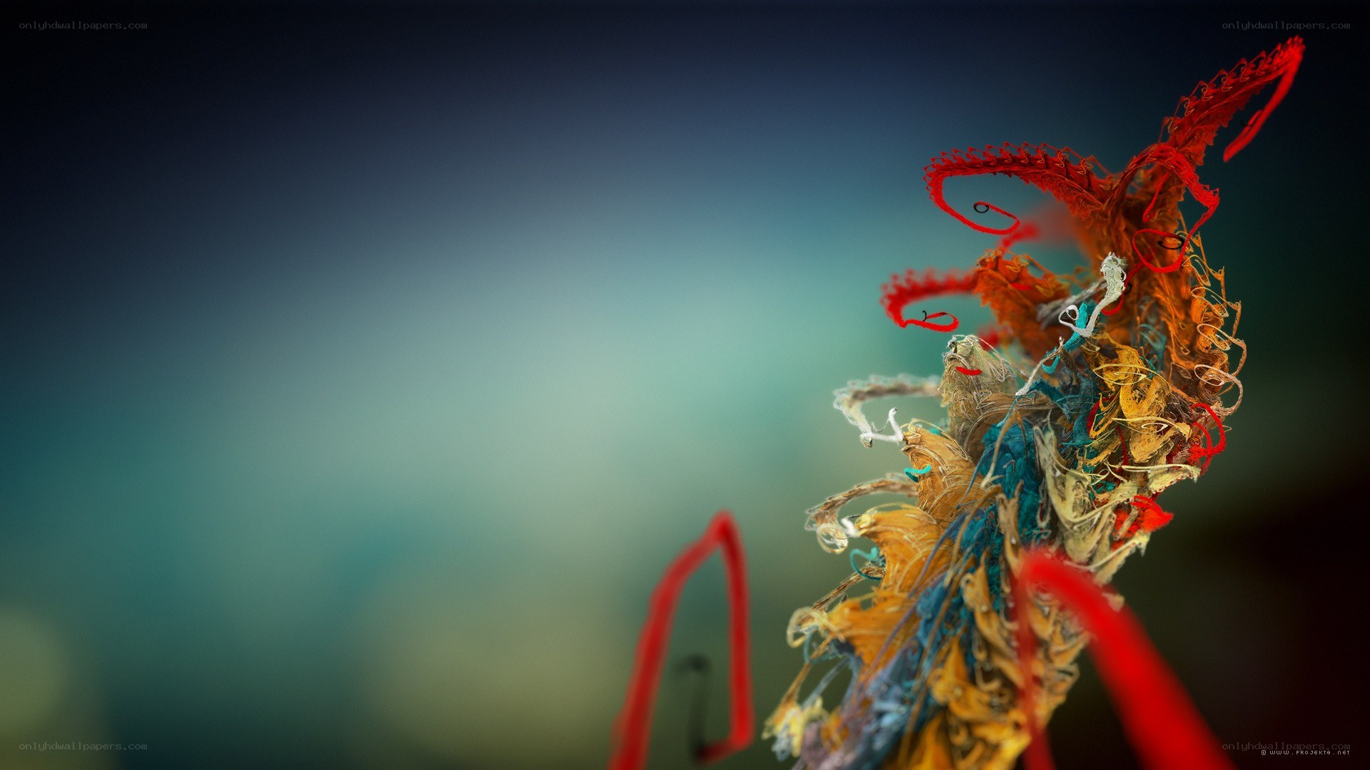 Abstract colorful sculpture