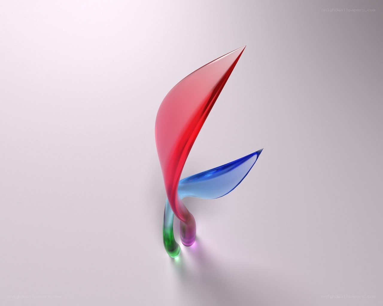 Abstract colorful sculpture