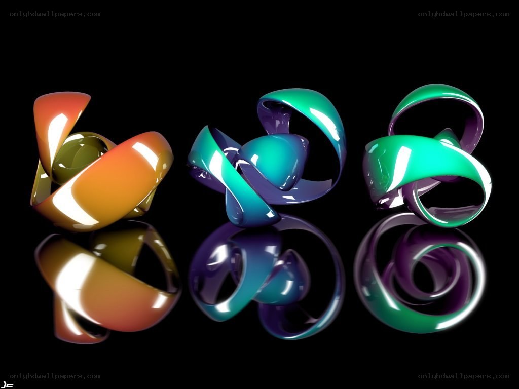 Abstract colorful sculptures