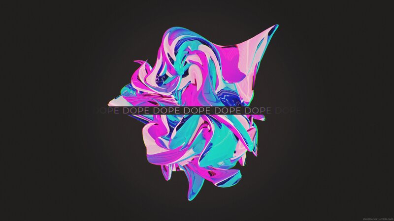 Abstract Colorful Shape — Pink
